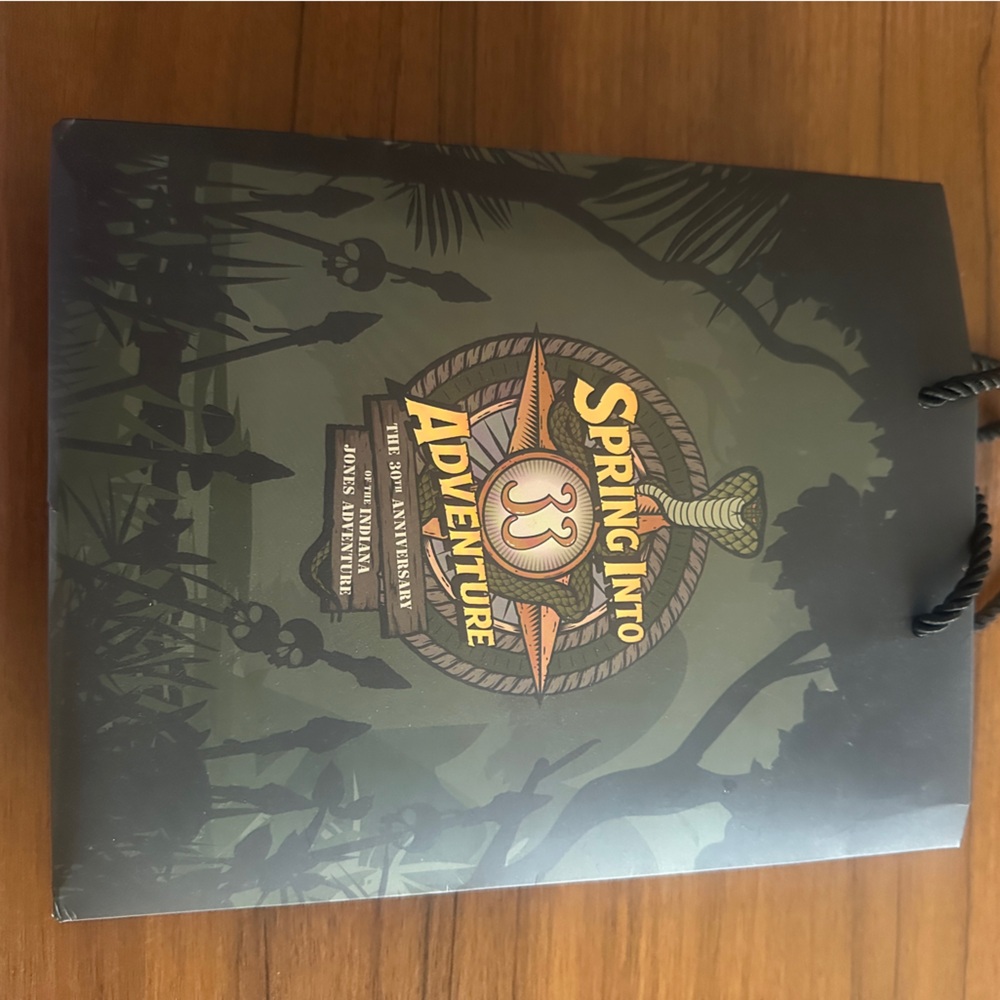 Disneyland Club 33 Indiana Jones 30th anniversary disposeable shopping bag